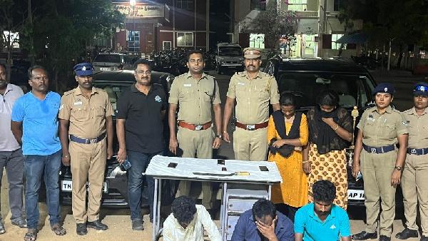 police arrest three in chain snatching case in dindigul